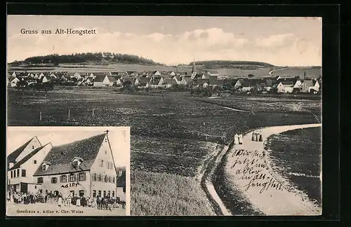 AK Althengstett, Gasthaus zum Adler, Teilansicht