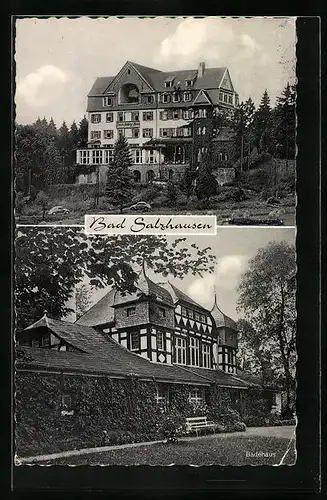 AK Bad Salzhausen, Ernst Ludwig Heim, Badehaus