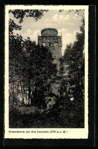 AK Breungeshain, Bismarckturm auf dem Taufstein