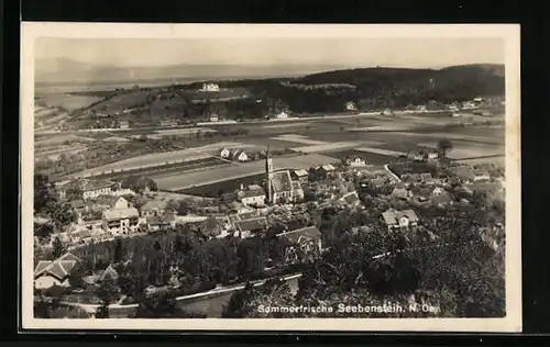 AK Seebenstein, Teilansicht mit Kirche