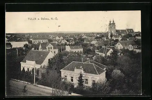 AK Tulln a. Donau, Teilansicht mit Kirche
