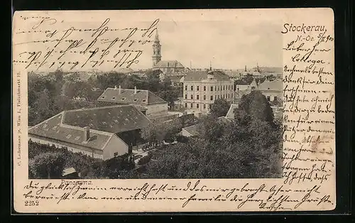 AK Stockerau, Panorama mit Kirche