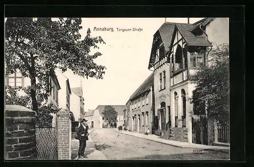 AK Annaburg, Einblick in die Torgauer Strasse