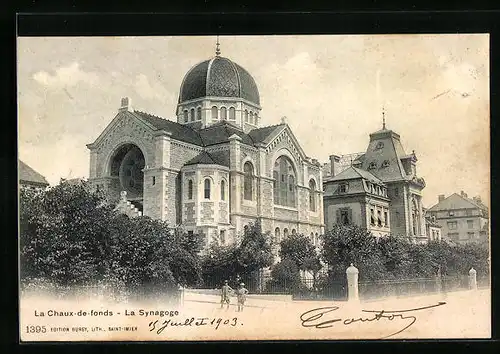AK La Chaux-de-fonds, La Synagoge
