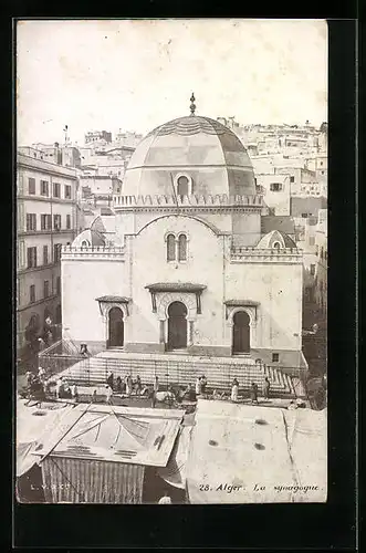 AK Alger, La synagogue, Synagoge