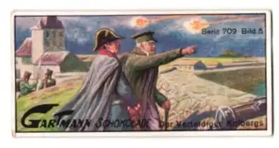 Sammelbild Gartmann Schokolade, Der Verteidiger Kolbergs