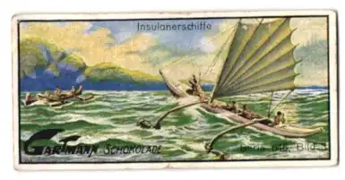 Sammelbild Gartmann Schokolade, Insulanerschiffe