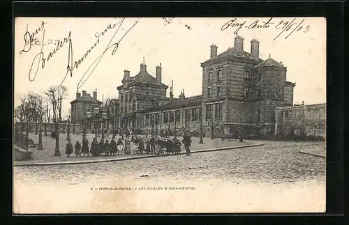 AK Ivry-sur-Seine, Les Ècoles D`Ifry-Centre