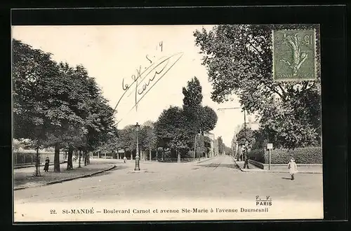 AK Saint-Mandè, Boulevard Carnot et avenue Ste-Marie à l`avenue Daumesnil