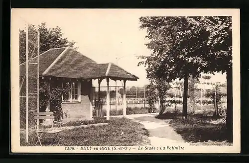 AK Sucy-en-Brie, Le Stade - La Potinière