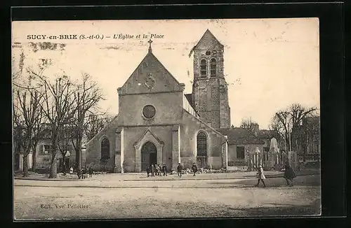 AK Sucy-en-Brie, L`Èglise et la Place