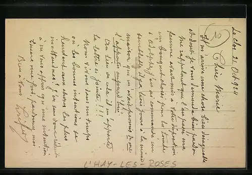 AK L`Hay-les-Roses, Gebäudeansicht