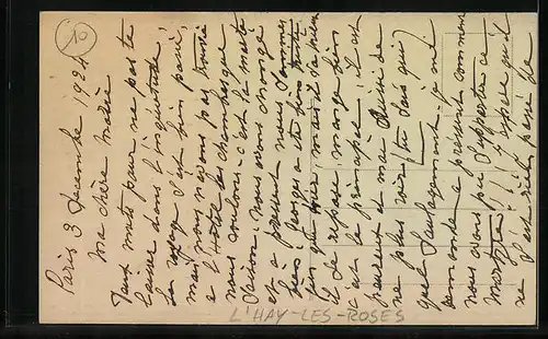 AK L`Hay-les-Roses, Gebäudeansicht