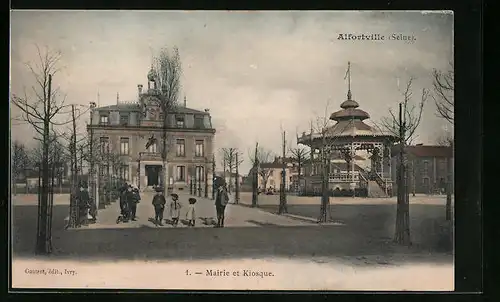 AK Alfortville, Mairie et Kiosque
