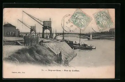 AK Ivry-sur-Seine, Pont de Conflans