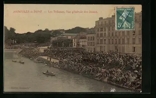 AK Joinville-le-Pont, Les Tribunes-vue gènèrale des Joutes