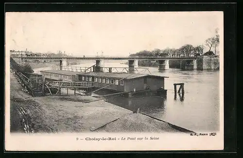 AK Choisy-le-Roi, Le Pont sur la Seine