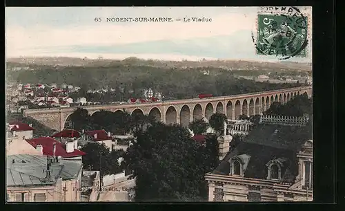 AK Nogent-sur-Marne, Le Viaduc