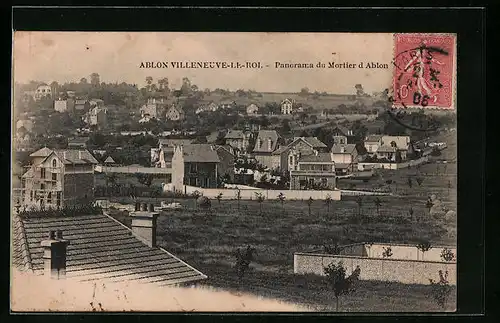 AK Villeneuve-le-Roi, Panorama du Mortier d`Ablon
