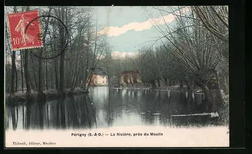 AK Pèrigny, La Rivière, près du Moulin
