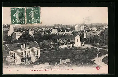 AK Fontenay-sous-Bois, Panorama aux Carrières