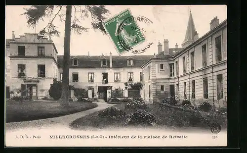 AK Villecresnes, Intèrieur de la maison de Retraite