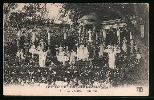 AK L`Hay-les-Roses, Roseraie - Le Thèatre