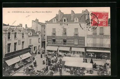 AK Ancenis, La Place des Halles
