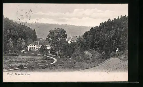 AK Bad Niedernau, Gesamtansicht aus der Vogelschau