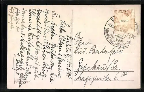 AK Rochlitz i. Sa., Ortsansicht aus der Vogelschau