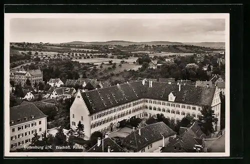 AK Rottenburg a. Neckar, Bischöfl. Palais aus der Vogelschau
