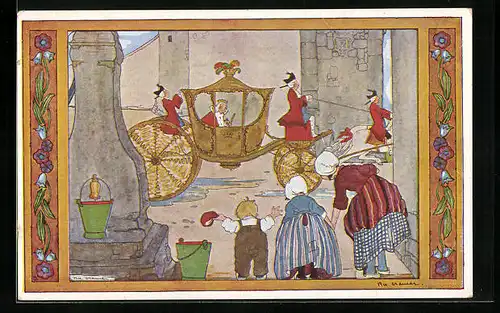 Künstler-AK Rie Cramer: Twee emmertjes water halen