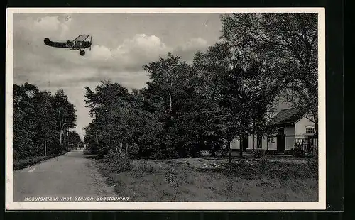 AK Soestduinen, Beaufortlaan met Station Soestduinen