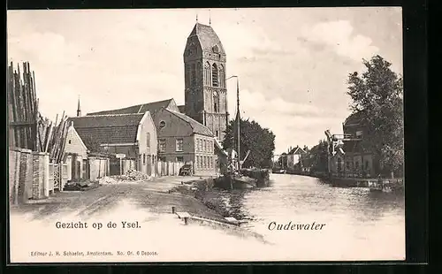 AK Oudewater, Gezicht op de Ysel