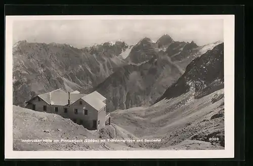 AK Innsbrucker Hütte, Berghütte mit Tribulaungruppe und Sandestal
