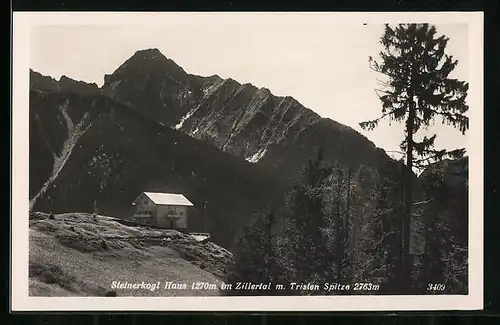 AK Steinerkogl Haus, Berghütte im Zillertal mit Tristenspitze