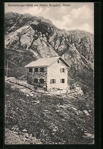 AK Starkenburger Hütte, Berghütte am Hohen Burgstall, Stubai