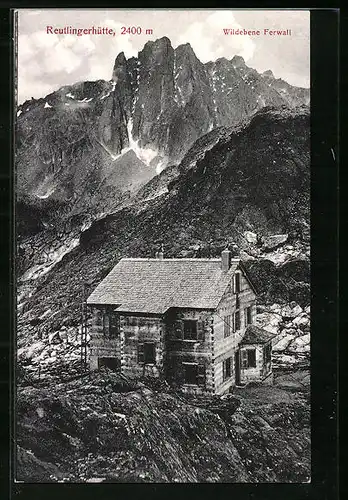 AK Reutlinger Hütte, Berghütte auf der Wildebene Ferwall