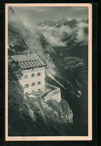 AK Karwendelhaus, Berghütte und Gipfelpanorama