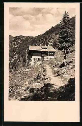 AK Meissner Haus, Berghütte des D. u. Oe. Alpenvereins Sektion Meissen