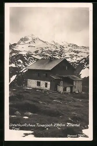 AK Tuxerjochhaus, Berghütte im Zillertal