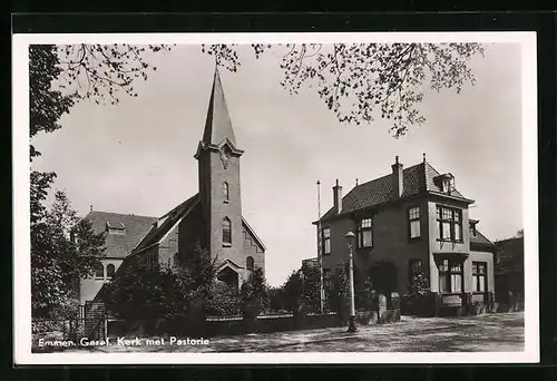 AK Emmen, Geref. Kerk met Pastorie