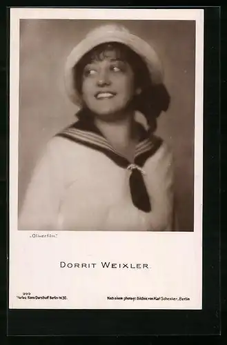 AK Schauspielerin Dorrit Weixler im Matrosenkostüm