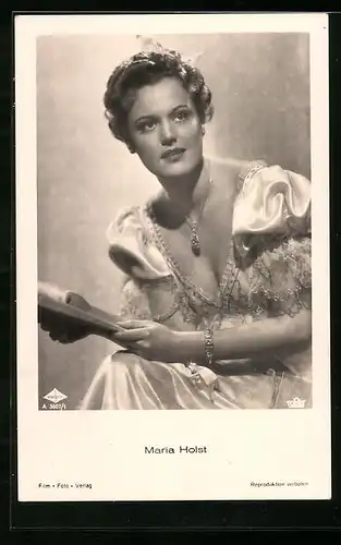 AK Schauspielerin Maria Holst in einem historischen Kostüm