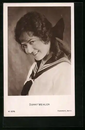 AK Schauspielerin Dorrit Weixler mit reizendem Lächeln