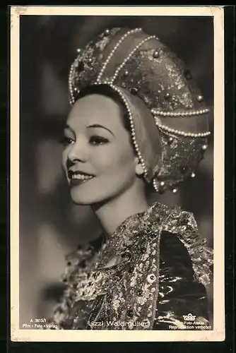 AK Schauspielerin Lizzi Waldmüller in einem orientalischen Kostüm