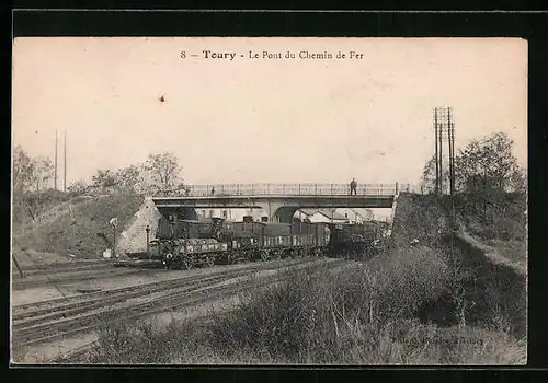 AK Toury, le Pont du Chemin de Fer