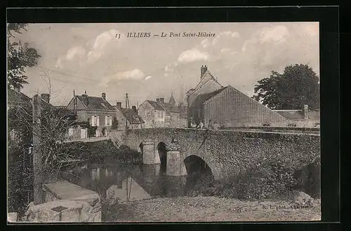 AK Illiers, le Pont Saint-Hilaire