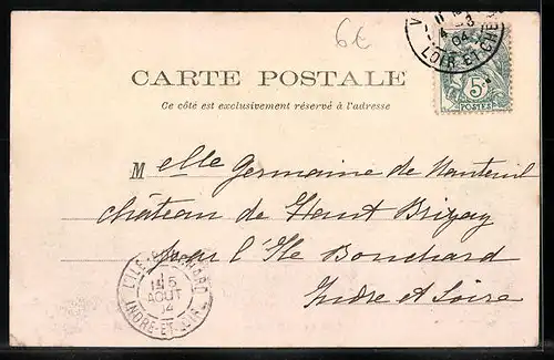 AK Droué, le Chateau, vue prise de l'Est