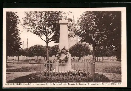AK Goussainville, Monument élevé à la mémoire des Enfants